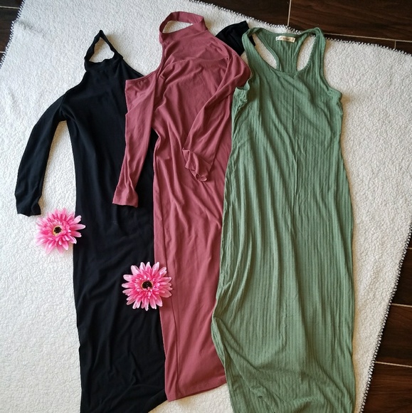 feathers Dresses & Skirts - Bundle,,,3 dresses below the knee